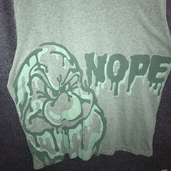 Disney Shirt Grumpy Nope 2xl Green Snow White 7 Dwarves Short Sleeve Graphic Tee - Picture 2 of 10